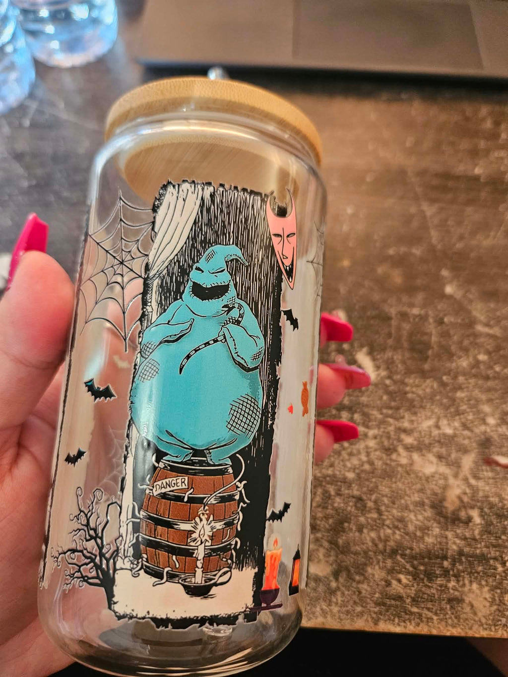 Verre en vitre cartoon halloween