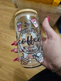 Verre en vitre de 20 onces coffee and sarcasm