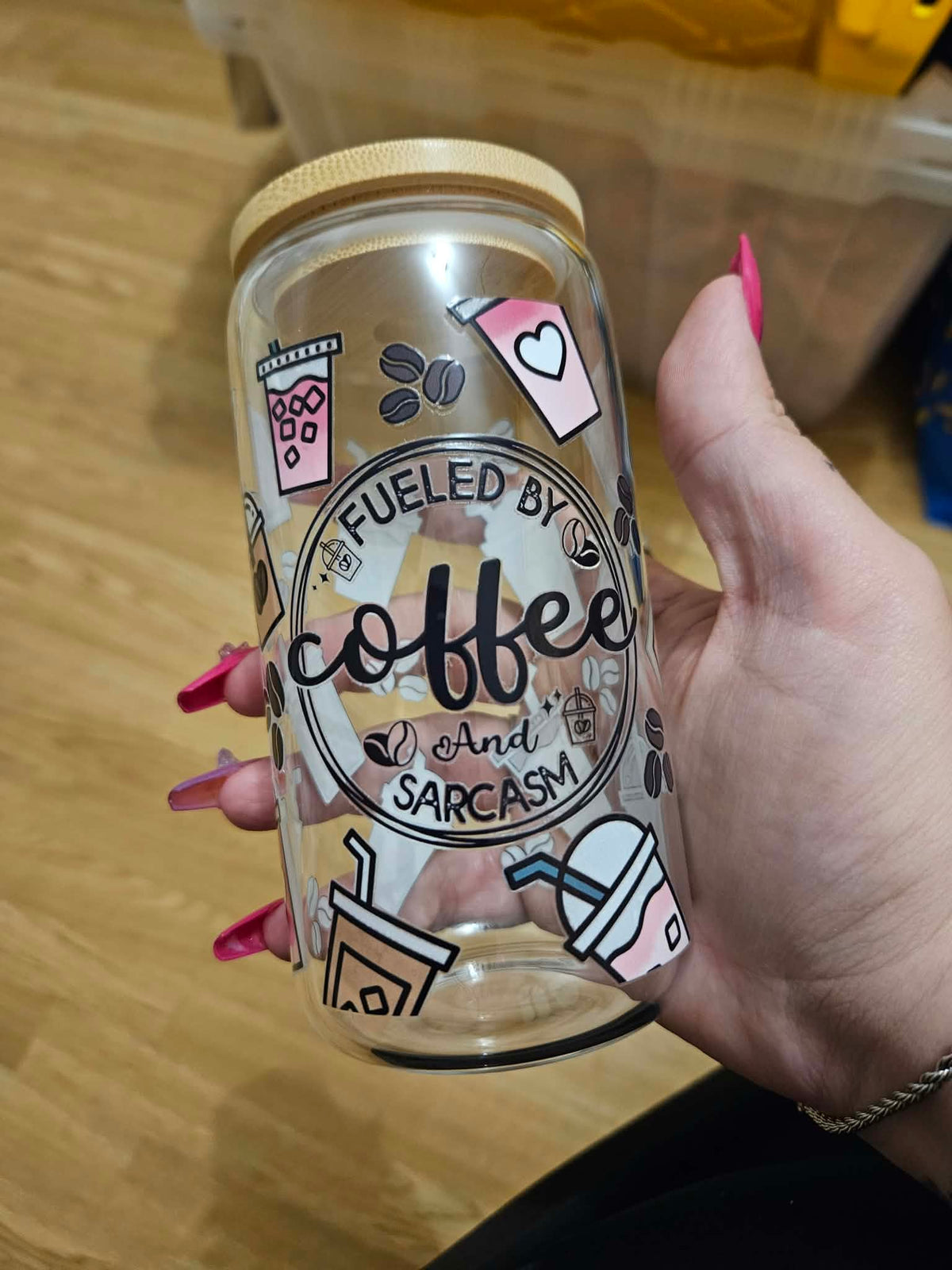 Verre en vitre de 20 onces coffee and sarcasm